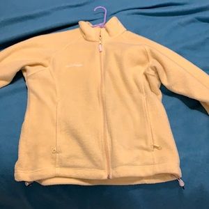 M yellow Columbia sweater
